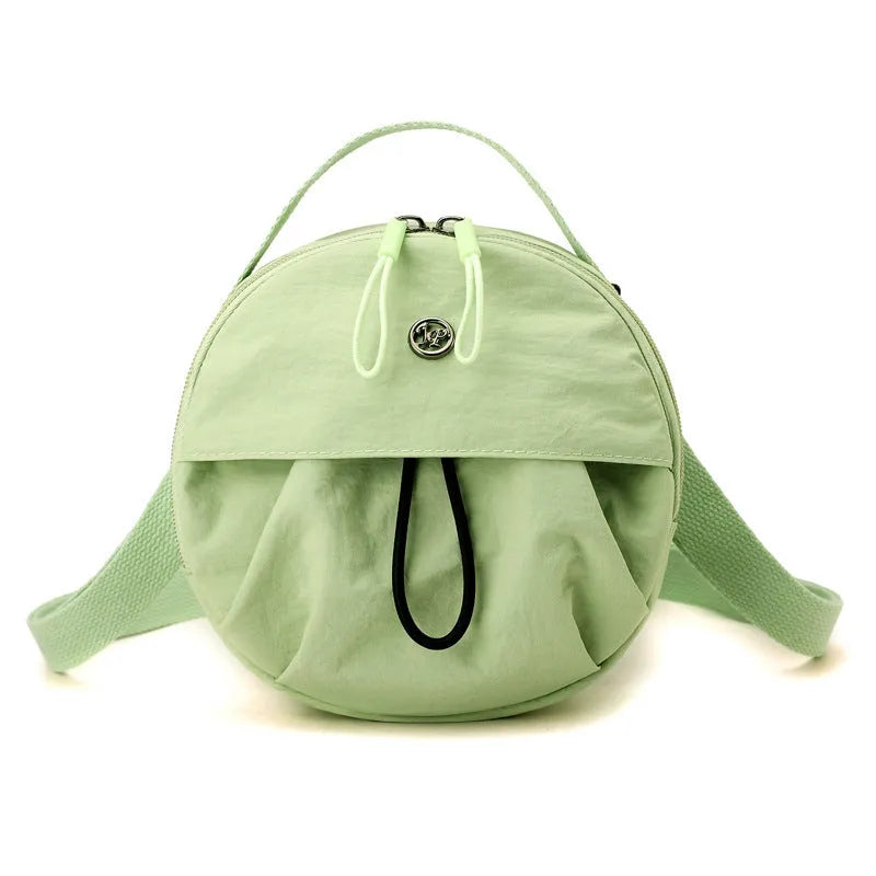 Women's nylon shoulder messenger bag in urban simplicity style with internal organisation compartments