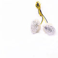 Pair of 15SMD LED motorcycle turn signal lights with ABS shell and PC lampshade for Honda Kawasaki Suzuki Yamaha