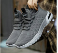 Men's solid colour casual shoes with a breathable mesh upper, shown in Army Green.