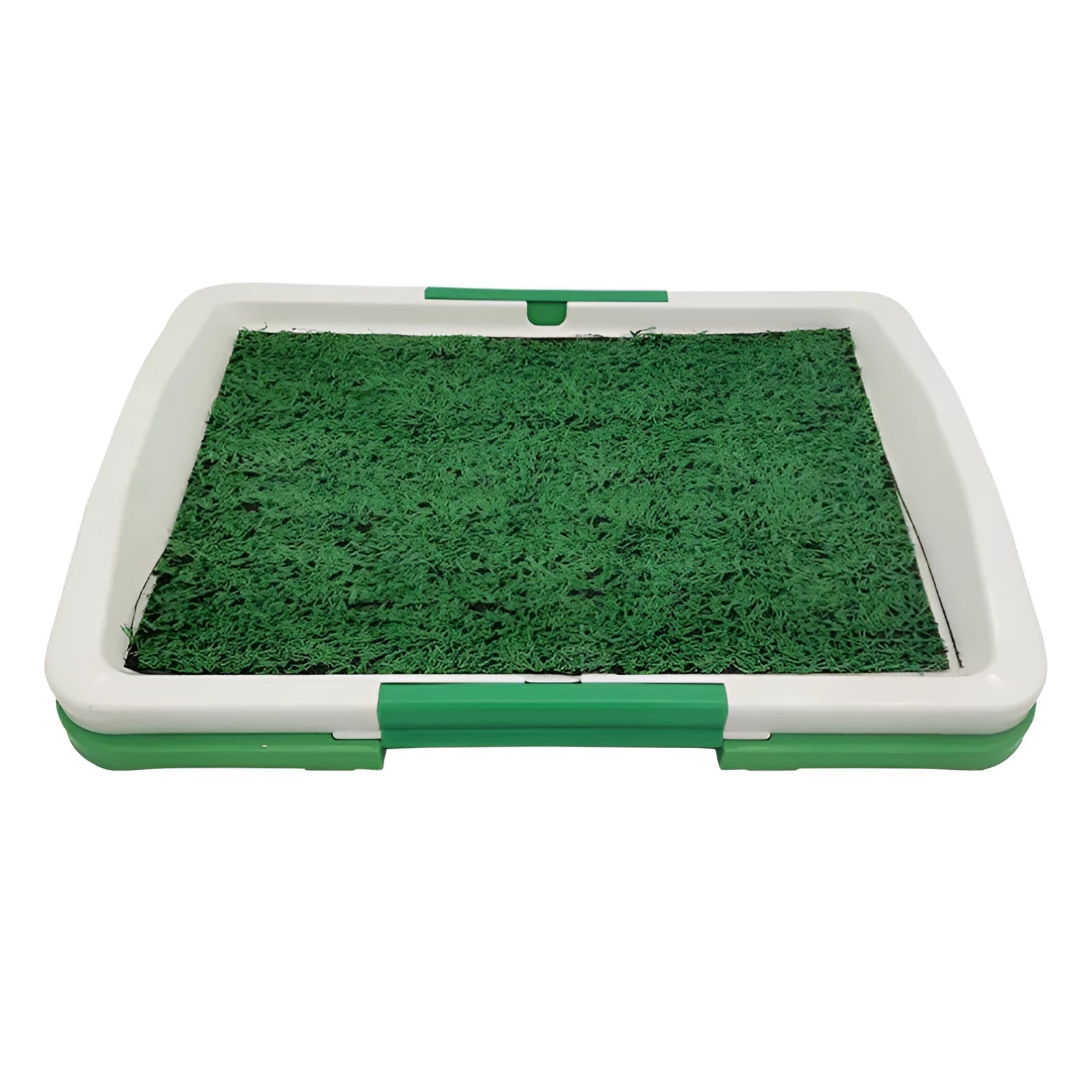 Green turf dog grass patch indoor toilet trainer with three-layer construction for puppy potty training