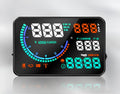 New I9 5.5 inch plastic car head up display OBD monitor showing speed and fuel data