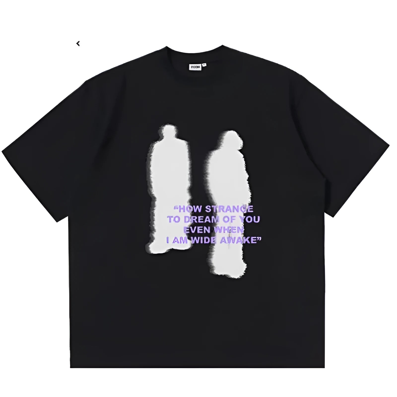 Shooting House white printed cotton T-shirt with loose fit and regular sleeves