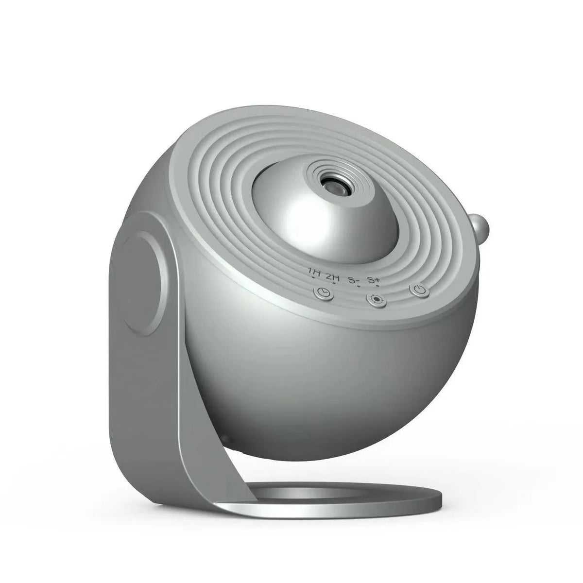 Globe galaxy starry sky atmosphere light projector with USB cable, shown in black finish with star pattern displayed on ceiling