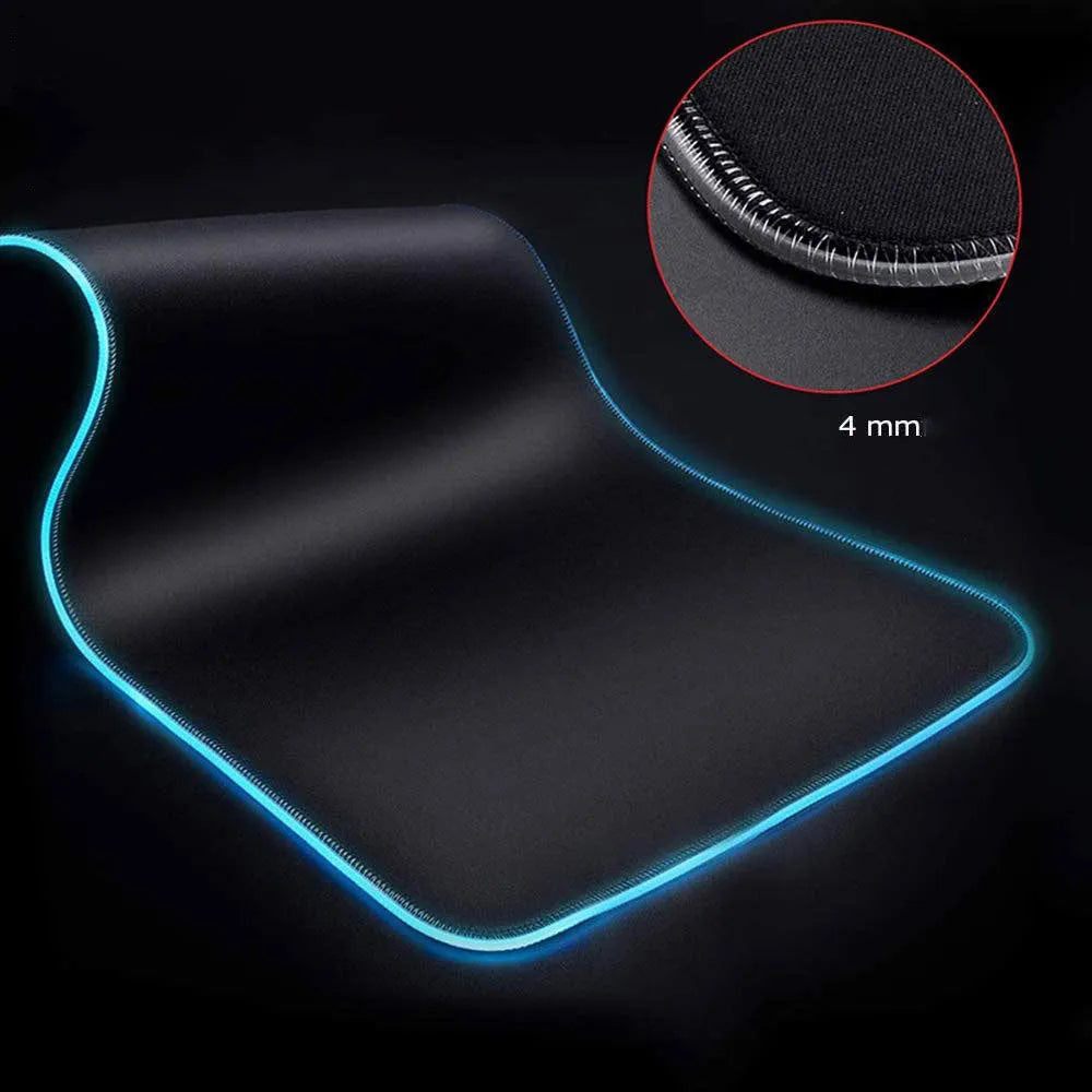 Symphony RGB luminous mouse pad with starry sky pattern and natural rubber non-slip base