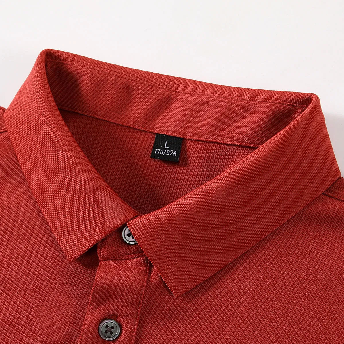 Cotton lapel short-sleeved T-shirt for business wear with mosaic design in mulberry silk blend fabric