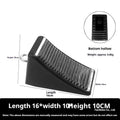 Portable car anti-slip retainer triangle wheel chock in rubber and plastic, 10x10x16cm size