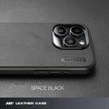 Technology plain leather magnetic phone case for iPhone 14 Pro 14 Pro Max 15 Pro 15 Pro Max with TPU protective shell