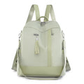 Women's Oxford cloth backpack with large capacity, anti-theft design, and multiple pockets in Black