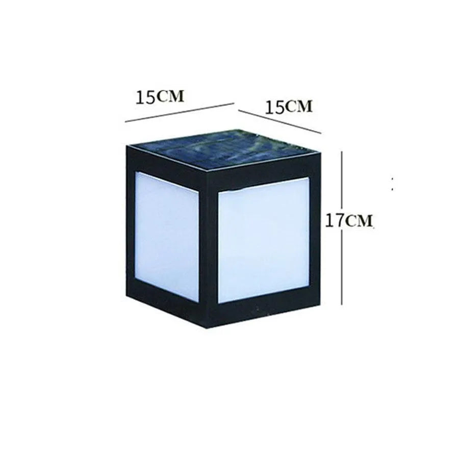 Set of solar-powered waterproof garden lights in various styles for outdoor use.