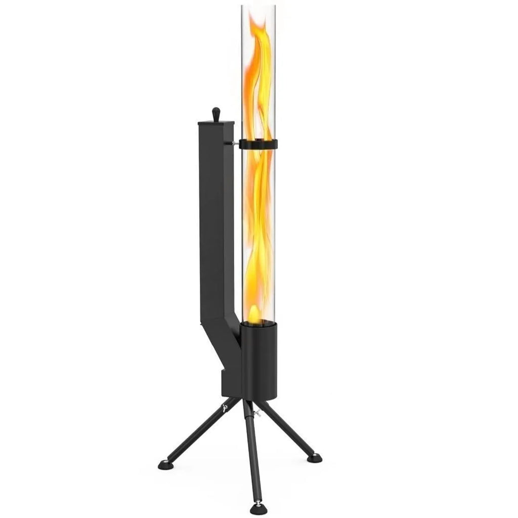 Vertical iron rocket furnace heating stove for courtyard garden outdoor use