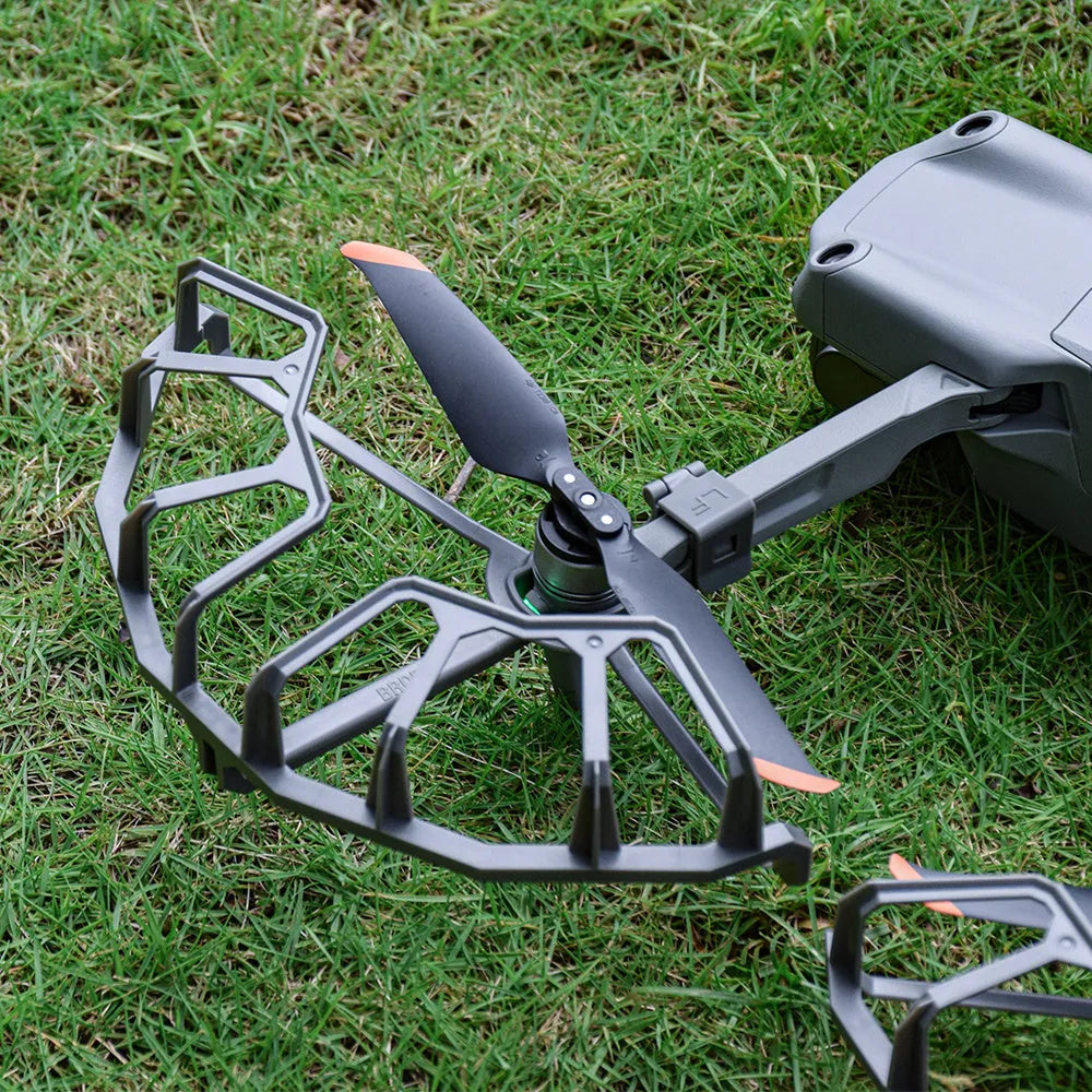 Grey ABS propeller protection ring for DJI Air 2 and Air 2S drones showing semi-enclosed blade guard design