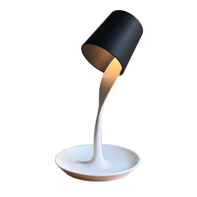 Table lamp ornament with tray in American style made from PLA via 3D printing