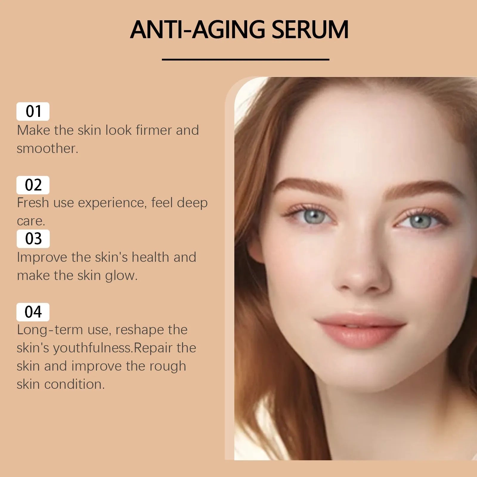 30ml bottle of anti-ageing essence liquid with hyaluronic acid and bee venom serum