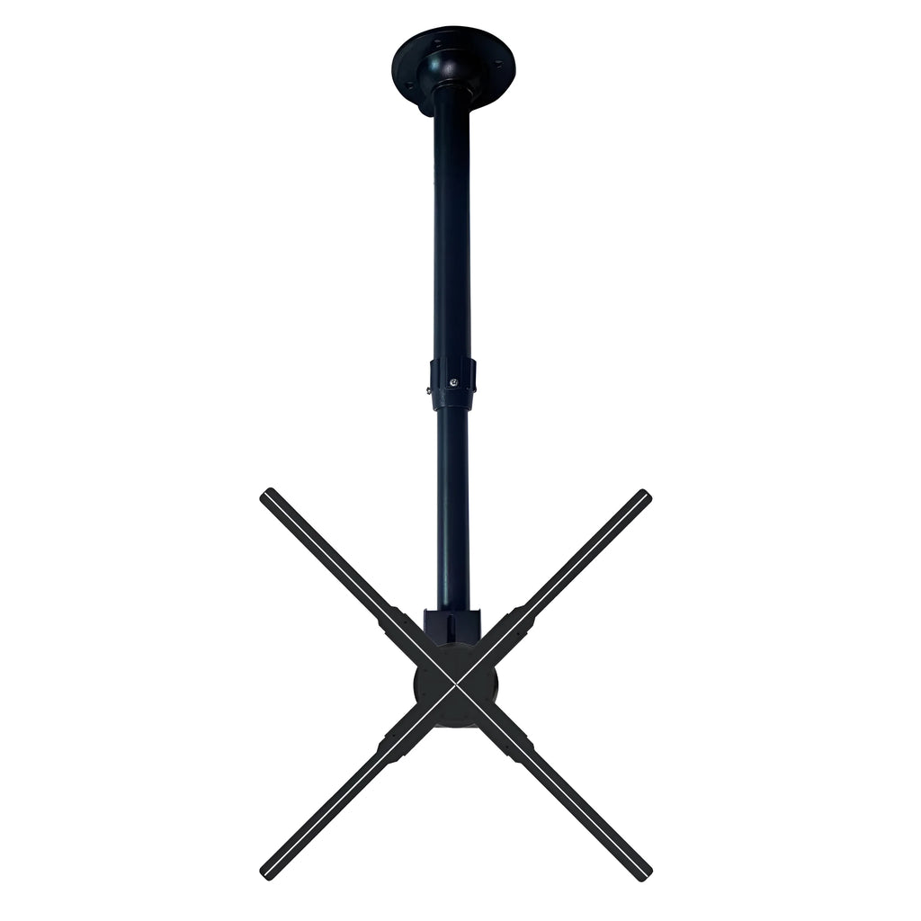 Black metal dedicated desktop hanger stand bracket for holographic 3D projection fan advertising player