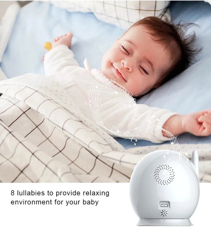 43 inch baby monitor with remote display control showing night vision image on 4.3 inch LCD screen