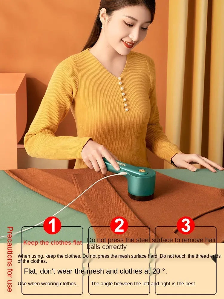 USB charging hair ball trimmer for fabric pilling removal in multiple colour options