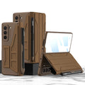 Samsung Galaxy Z Fold5 PC back cover case in Carbon Fiber Pattern with anti-fall protection
