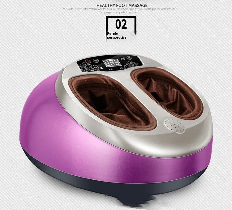 Infrared electric foot massager with wireless remote in Champagne Gold, 45x37x26cm
