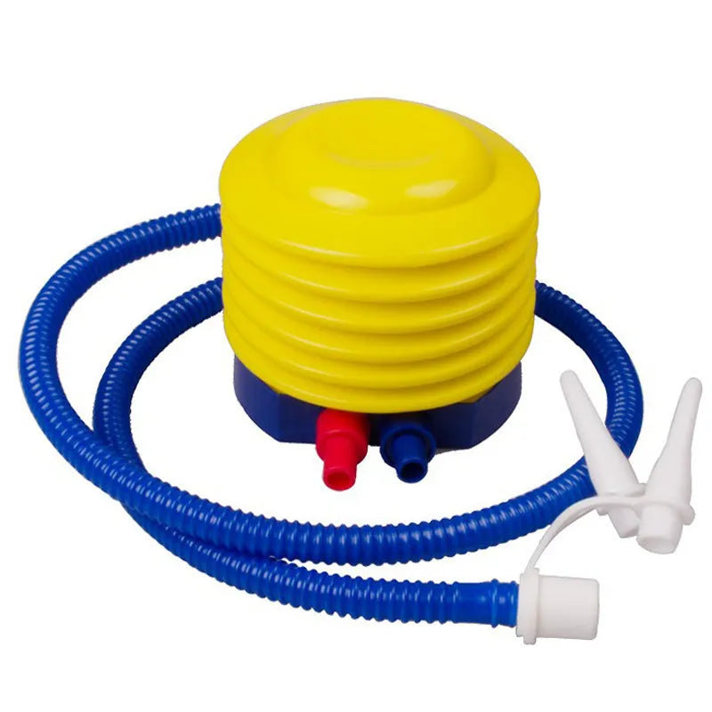 Inflatable floating pool basketball hoop with three coloured rings for summer water play set