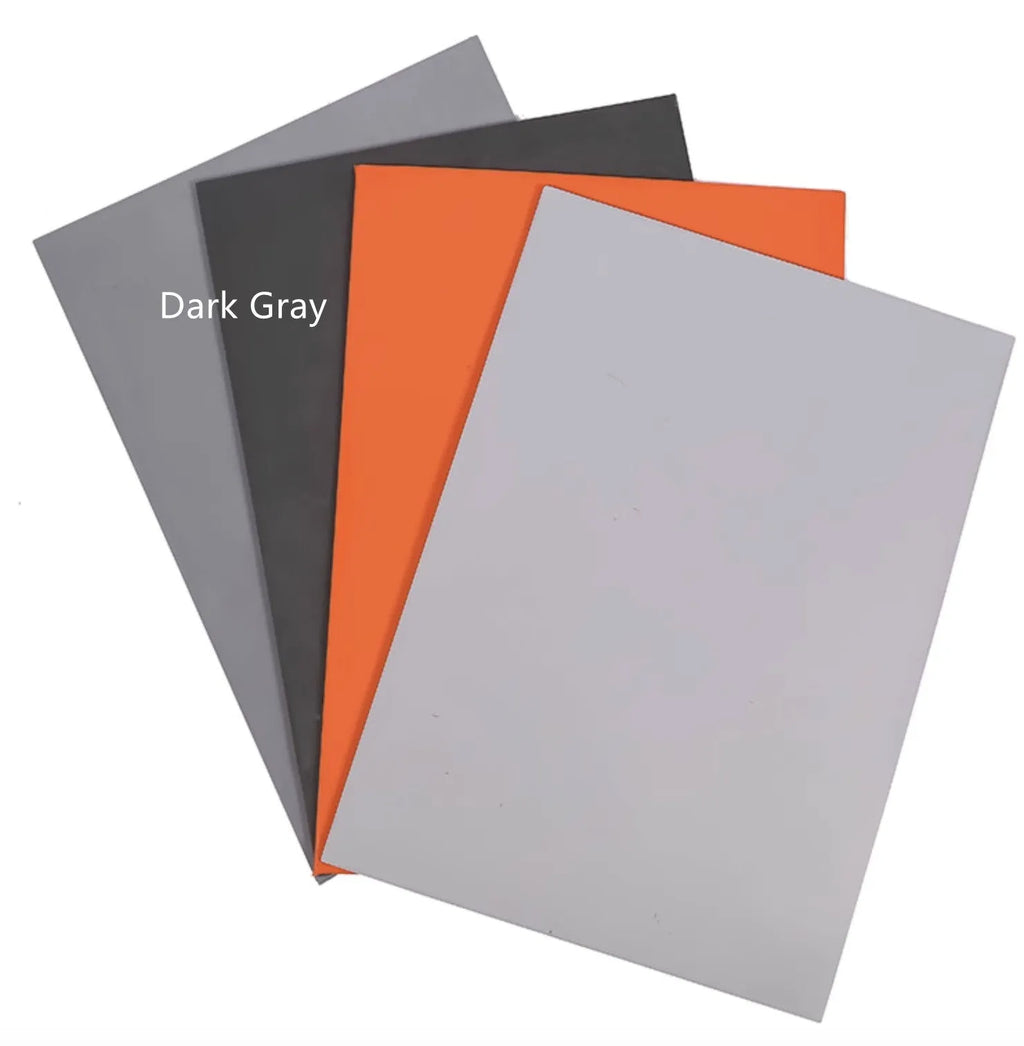 A4 laser engraving pad 2.3mm thick in dark grey and light grey, 210 by 297mm