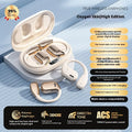 Noise reduction sports ear hook headphones in black or skin colour with Type-C charging and 15 metre range.