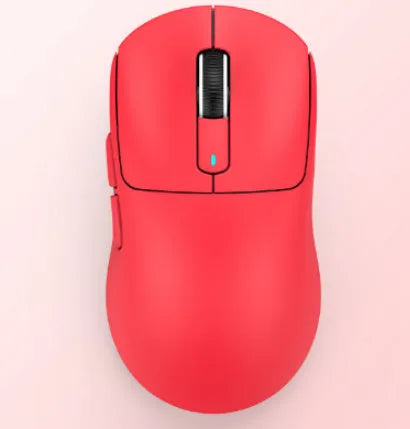 Bluetooth computer mouse with three connectivity modes in black, white, lavender, red, or orange colour options
