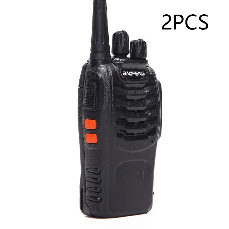 Baofeng BF-888S black handheld walkie talkie with 16 channels and 5W power output