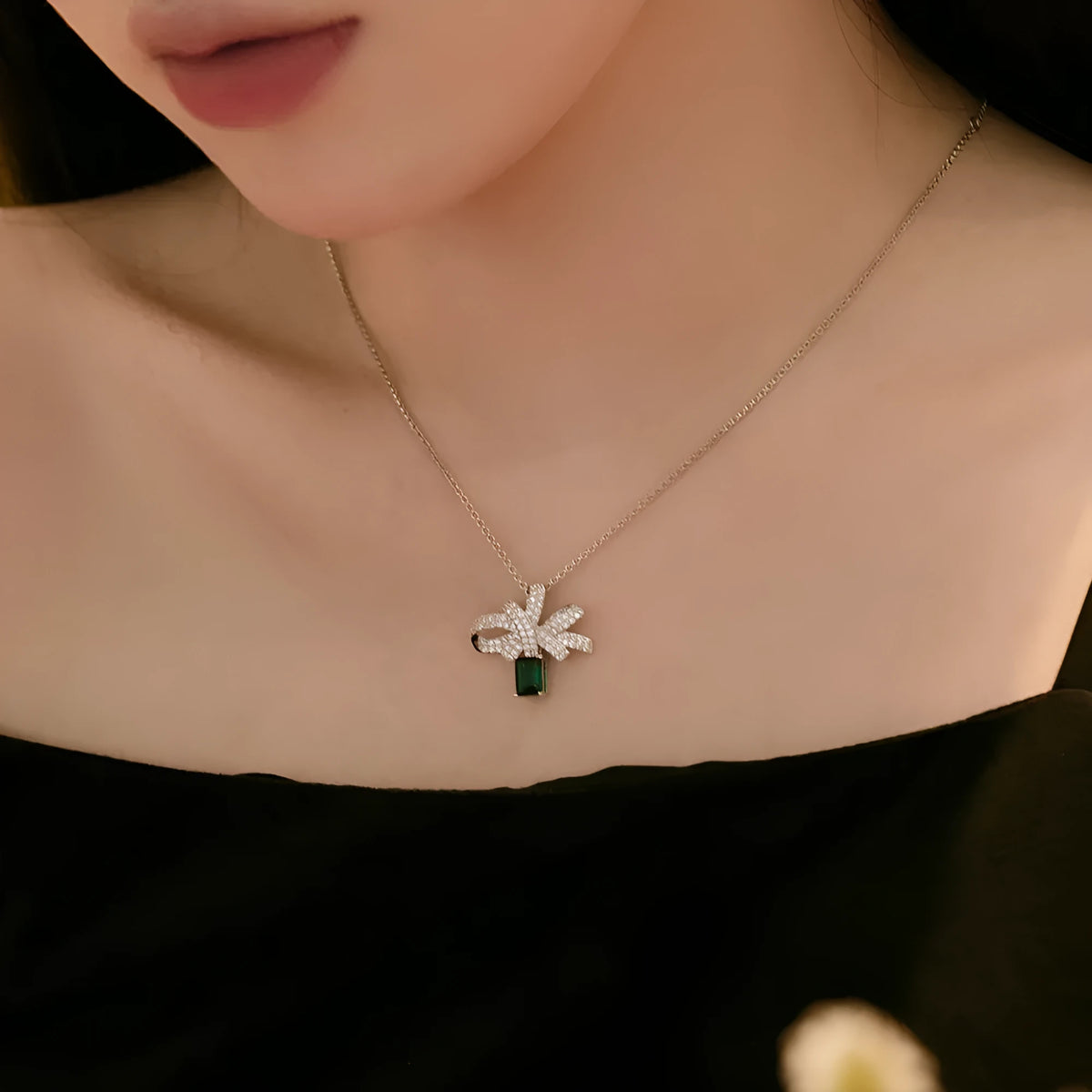 925 sterling silver clavicle necklace for women with cross crown or Roman numeral pendant and platinum colour finish