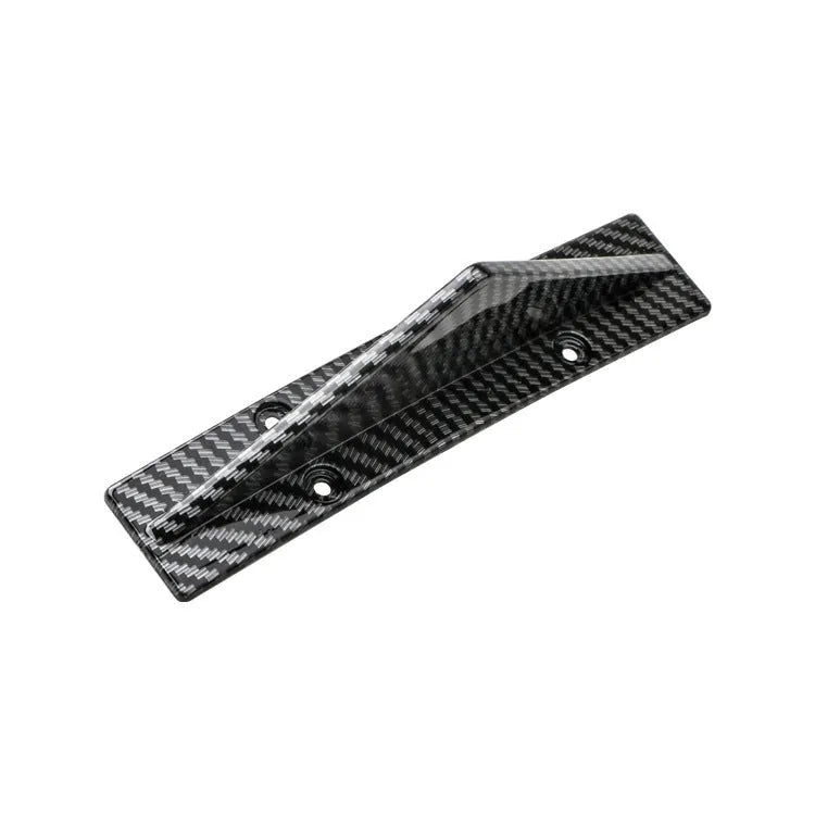 Four triangle car spoilers in bright black or carbon fibre finish, 150mm length
