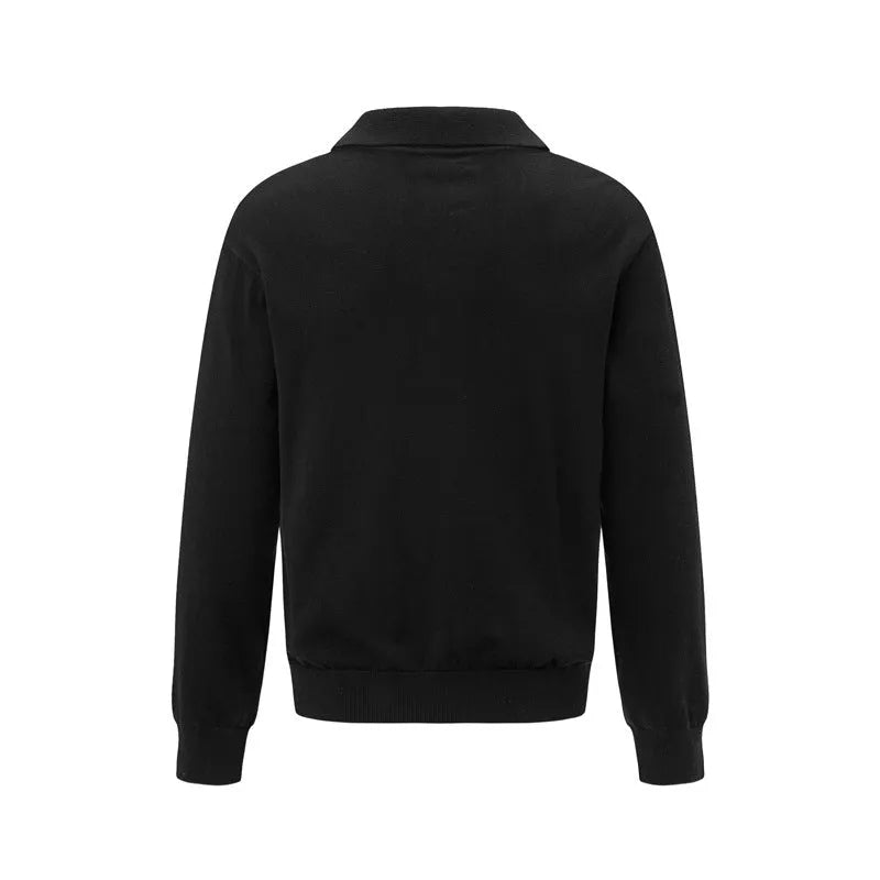 Men's loose fit pullover sweater in acrylic blend fabric available in three colours