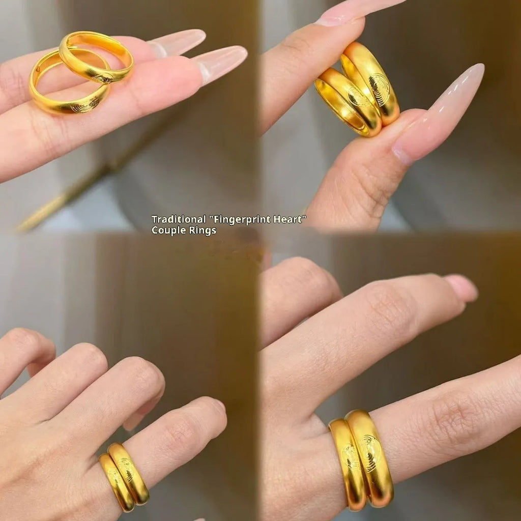 Brass Chinese lotus double happiness ring with adjustable opening in ancient couple style