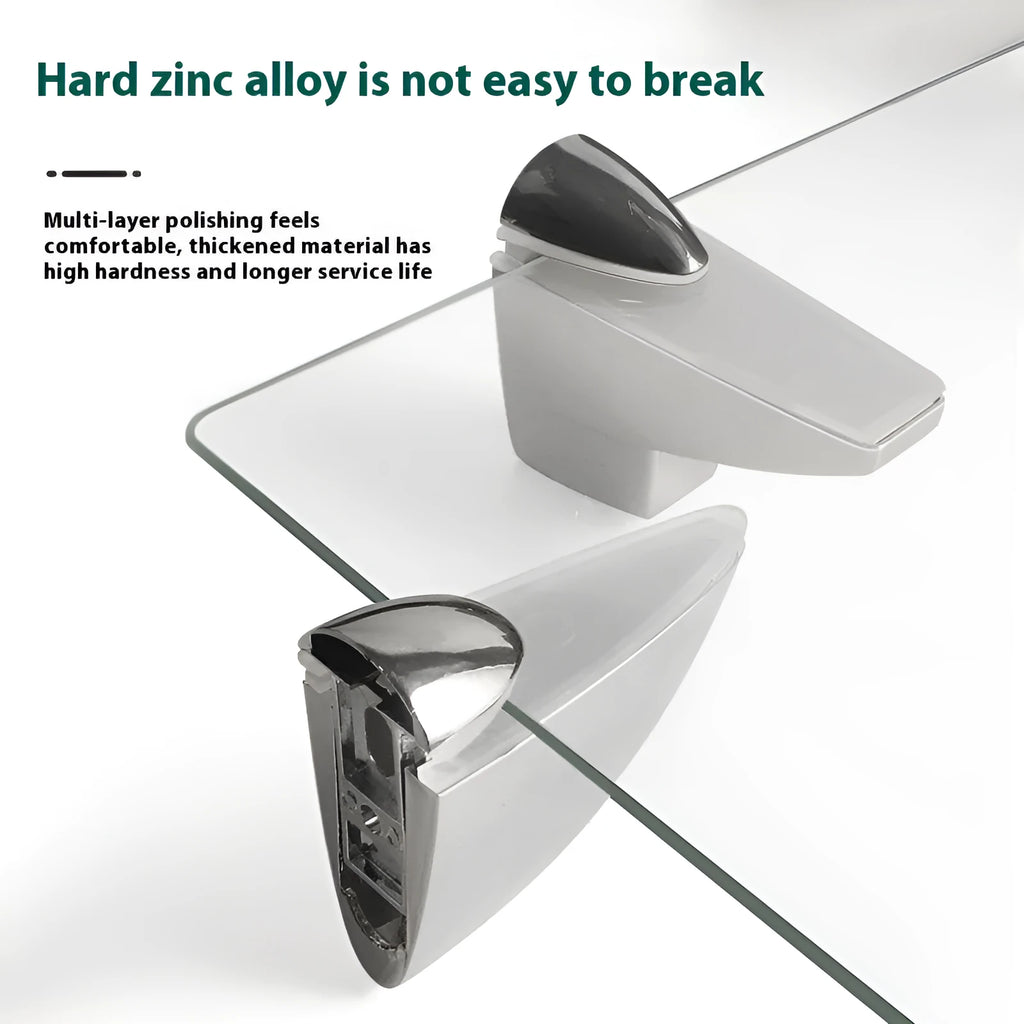 Wooden base adjustable partition holder with electroplated metal clip for glass surface plates