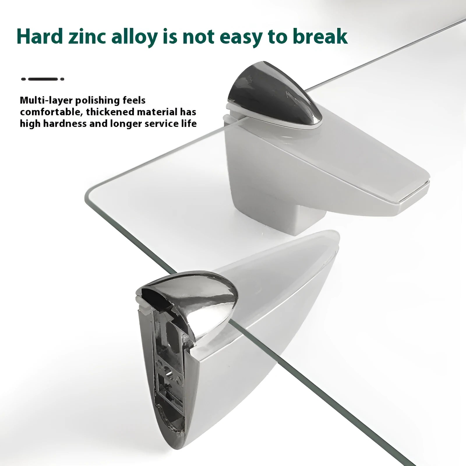 Wooden base adjustable partition holder with electroplated metal clip for glass surface plates