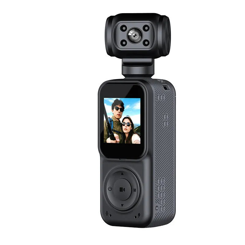 Handheld 4K ultra-clear camera Q5 black with 140-degree wide-angle lens and 1.5 inch LCD for outdoor sports riding recording