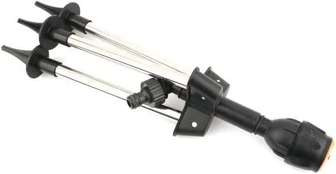 Stainless steel retractable automatic rotating sprinkler tripod with adjustable angle for garden irrigation