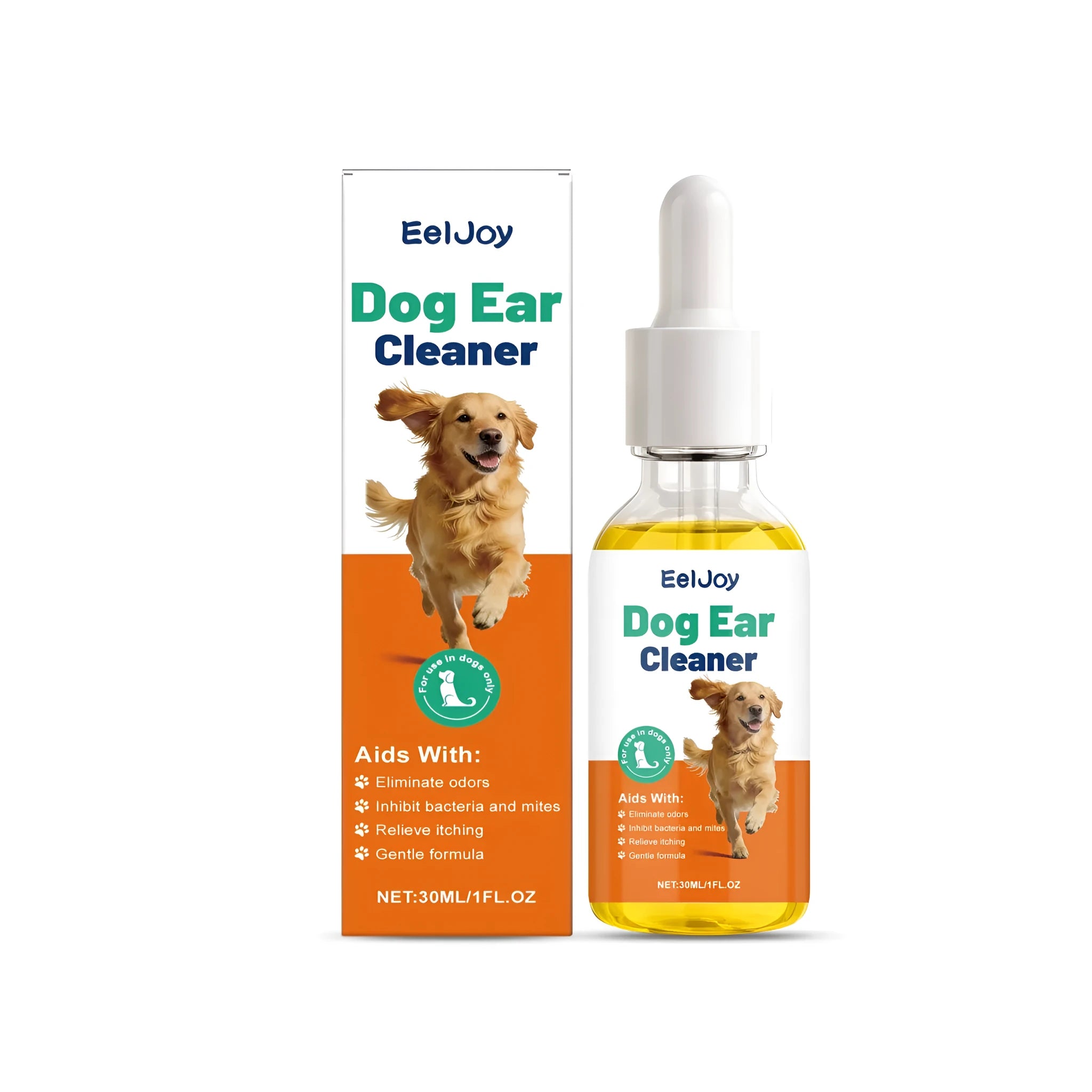 30ml dog ear cleaner with olive oil and grapefruit extract for pet ear hygiene