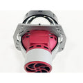 Intelligent follow up steering headlights with aviation aluminium housing and three-inch glass lamp shades