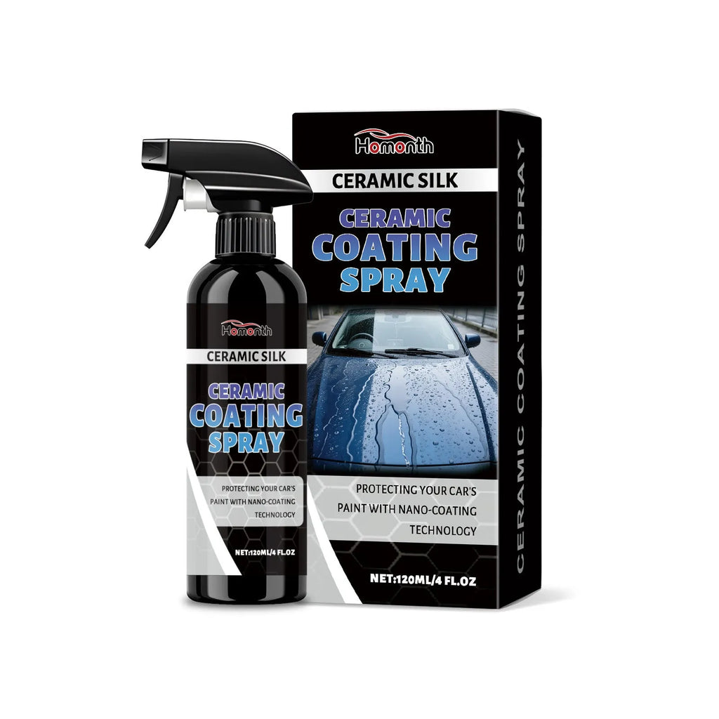 120ml bottle of ceramic coating spray for car paint protection and gloss maintenance.