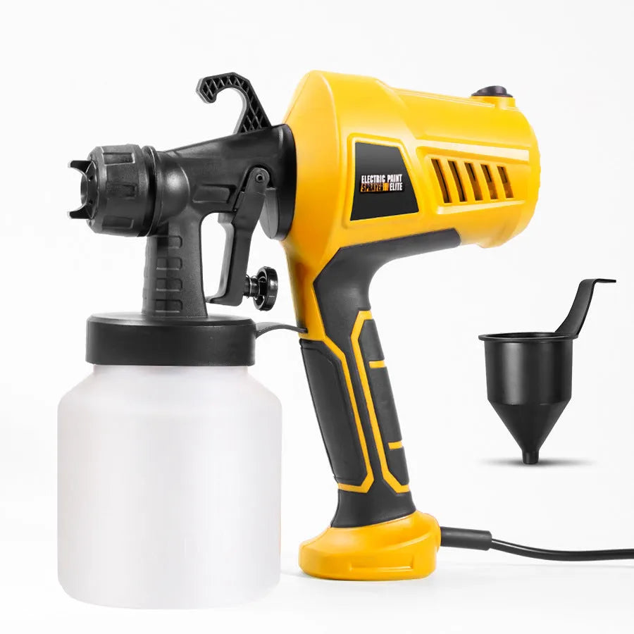 500W orange electric spray gun with 2.5mm nozzle and upper suction cup for disinfectant and paint