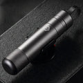 Gun grey car safety hammer with window breaker and seatbelt cutter on a 3M rubber base.