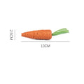 Set of interactive cat toys including carrot bites, paper toys with ringing stones, cat sticks, and tooth grinding sticks