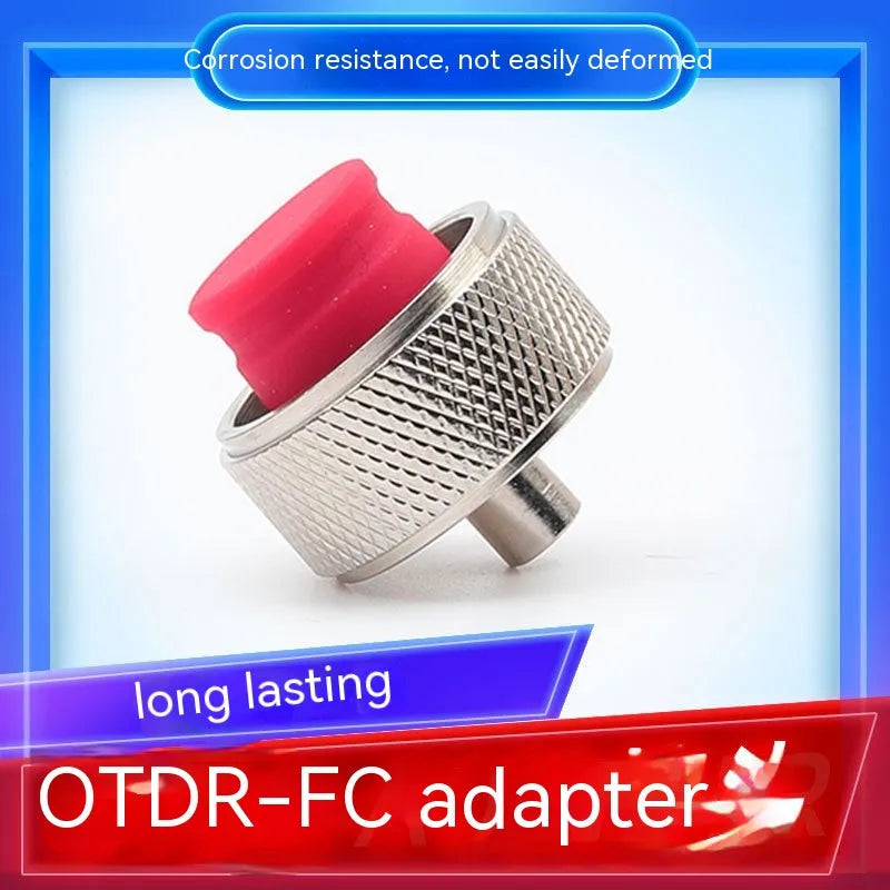 OTDR connector interface set with FC SC ST and LC adapters for fibre optic testing