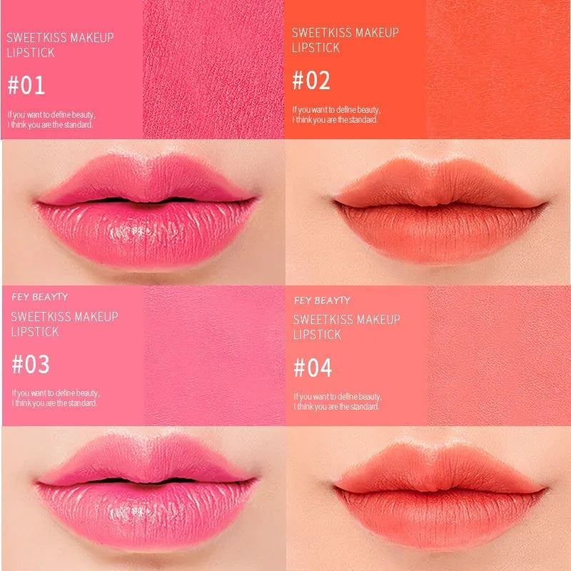 Fey Beauty Cameo Brown nude lipstick bullet showing moisturising non-staining formula