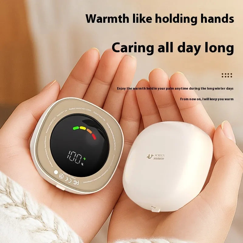 Portable USB magnetic hand warmer fast double-side heating split design plastic aluminium heat dissipation