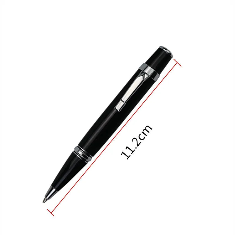 Black Baozhu full metal pocket rollerball pen with two 0.7mm refills.