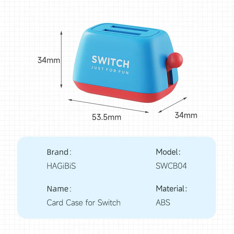 Green ABS plastic Switch game card storage box with silicone non-slip base