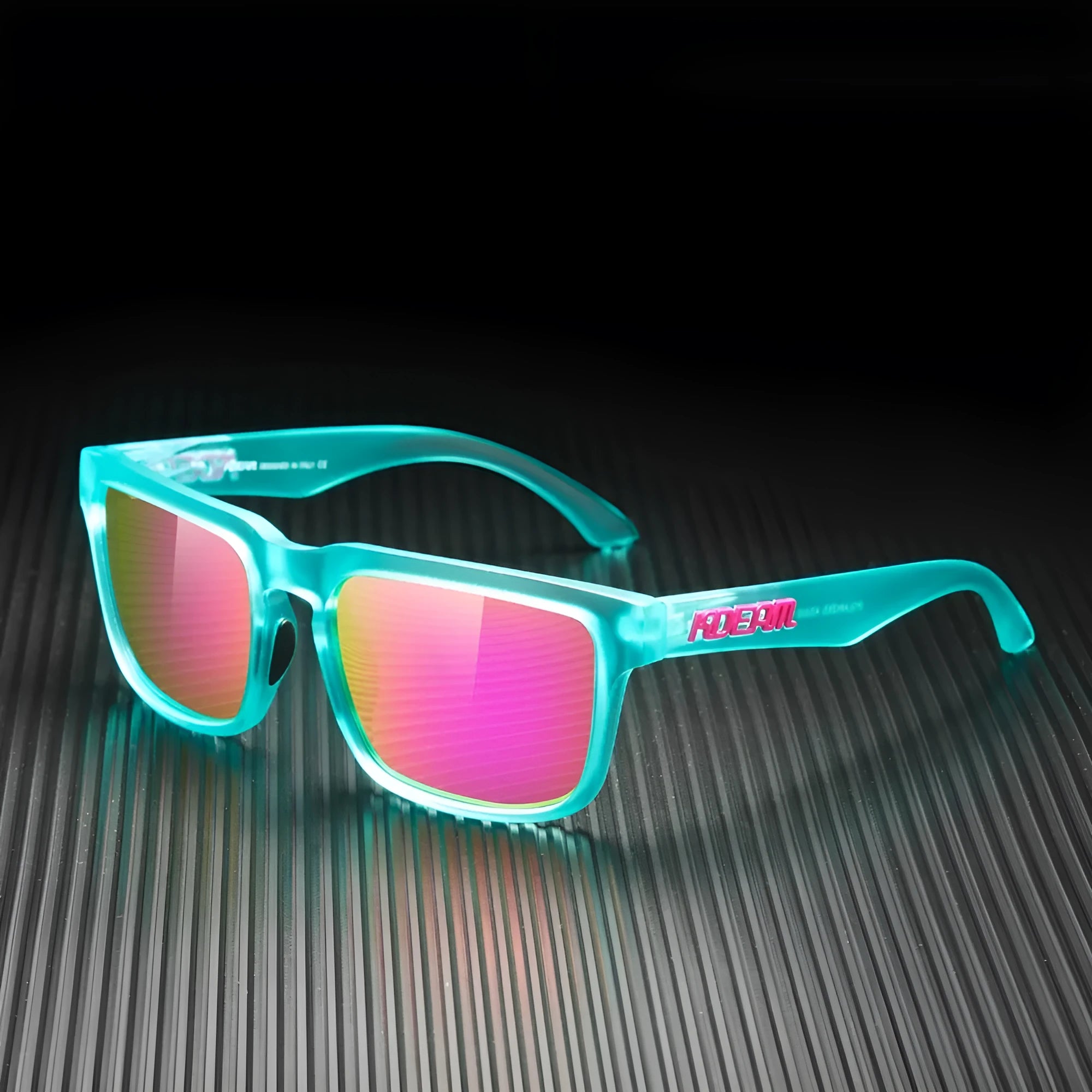 Square polarised sunglasses with TAC lenses in multiple colour options for outdoor protection