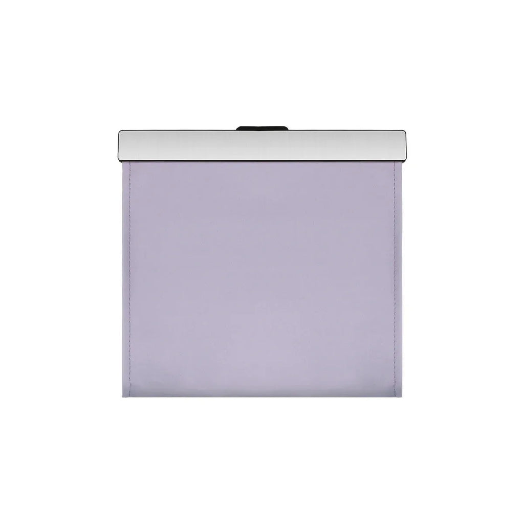 Leather car garbage bag with magnetic mount and LED lights, shown as a hanging vehicle storage bag.