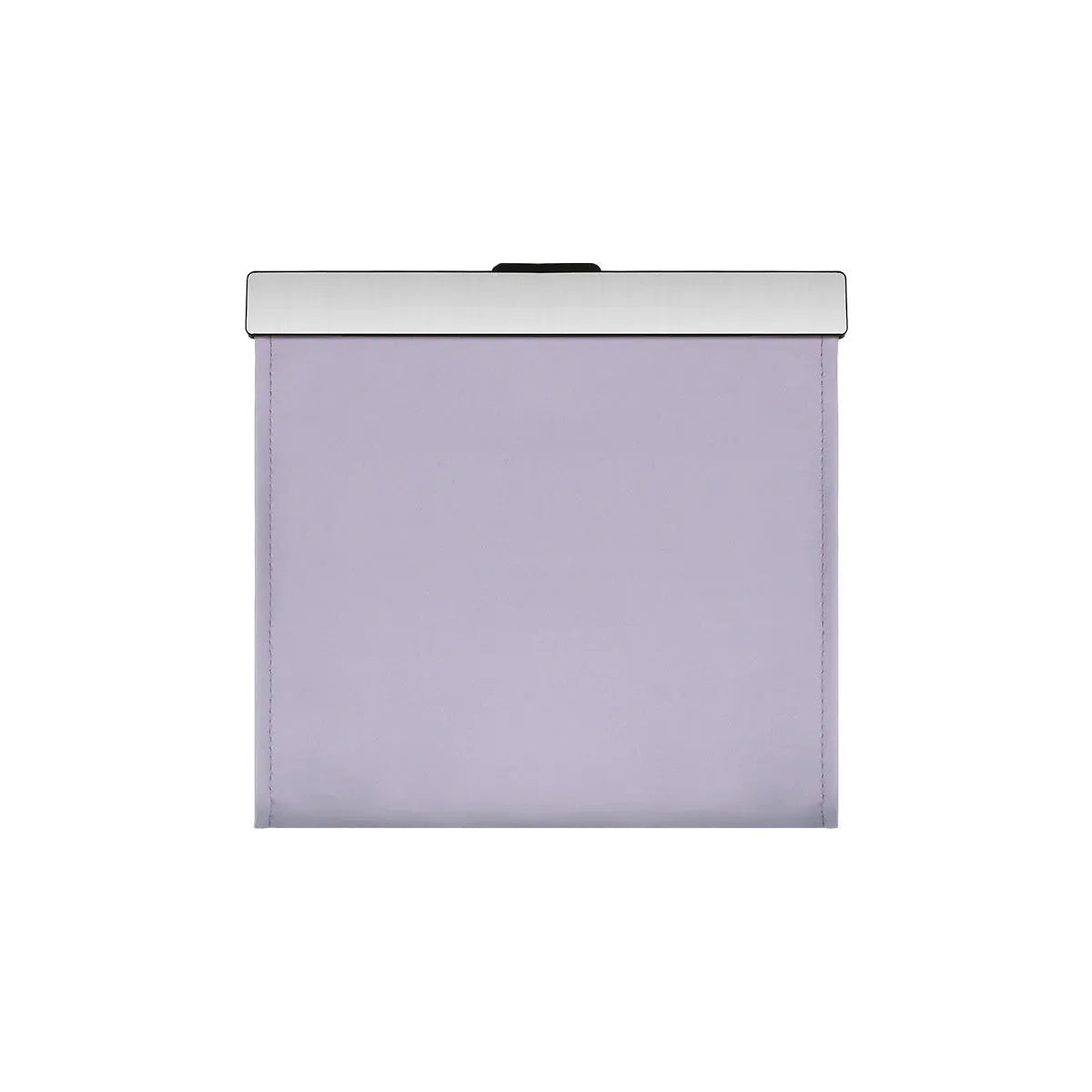 Leather car garbage bag with magnetic mount and LED lights, shown as a hanging vehicle storage bag.