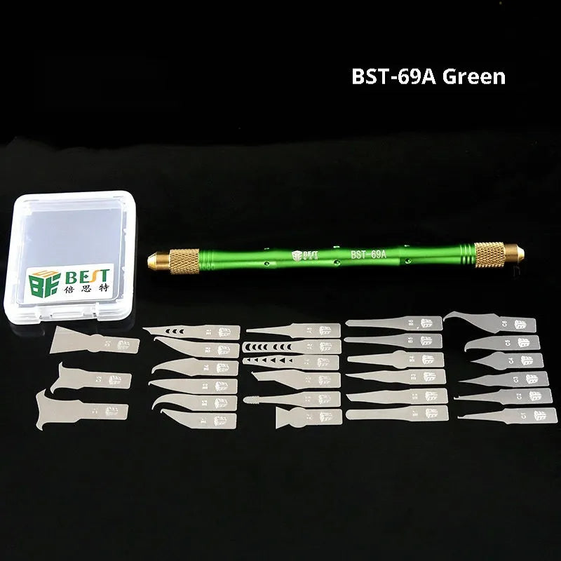 CPU pry knife set with 130mm metal blade for chip removal repair